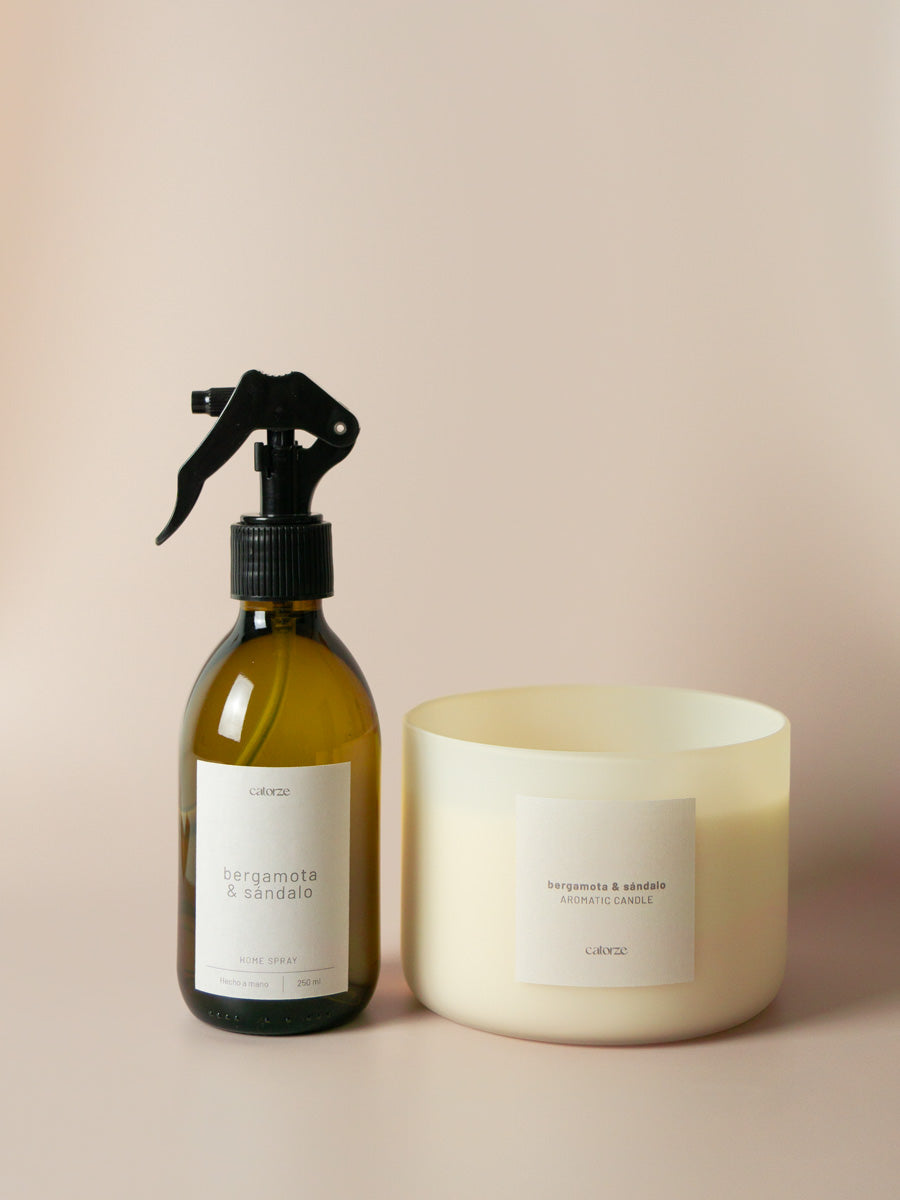Daily Ritual · Bergamota & Sándalo | Vela + Home Spray