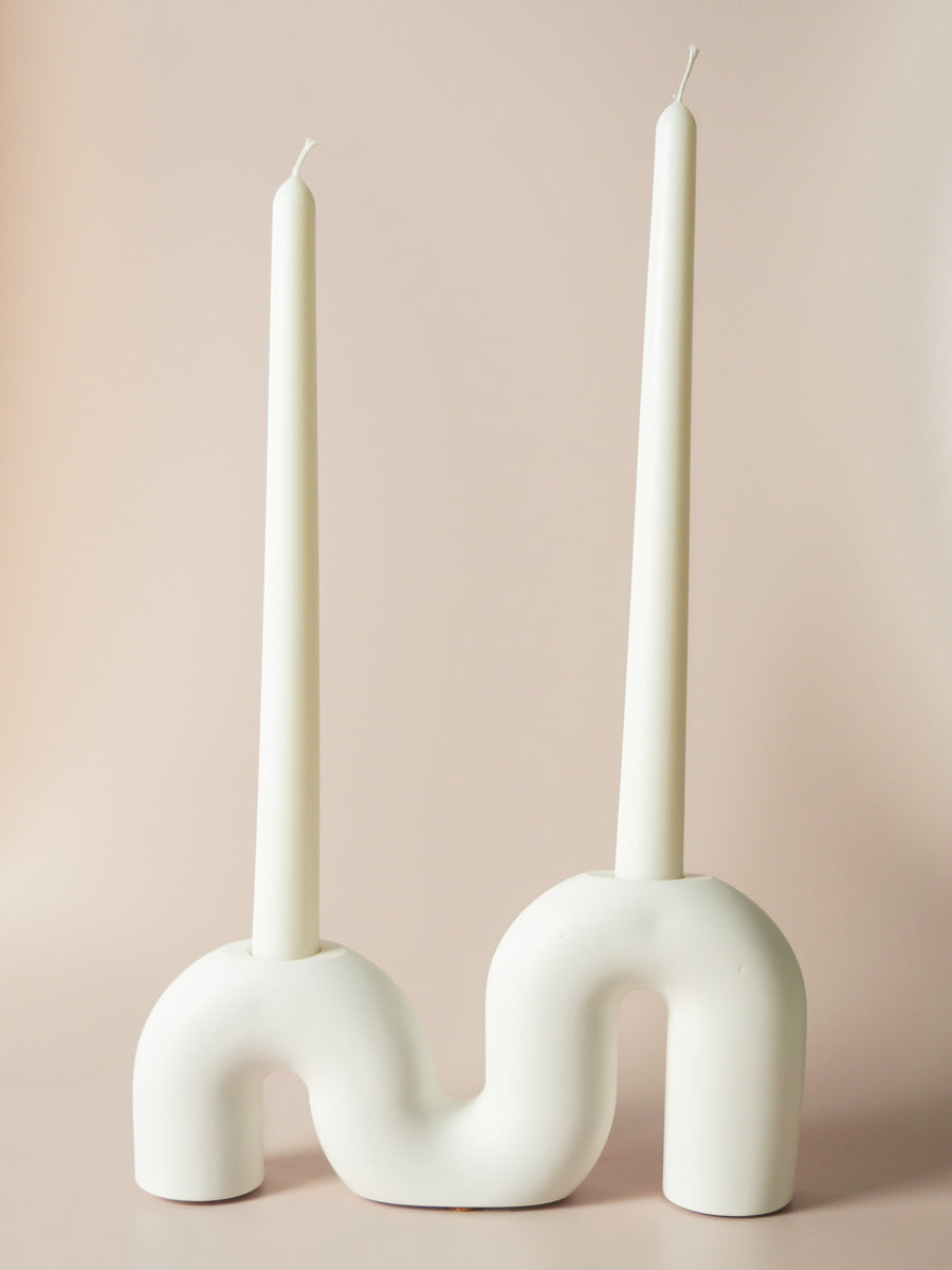 Set de Candelabro + Velas | Dos colores diferentes