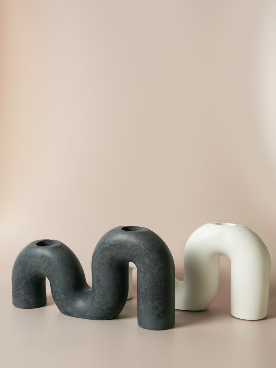 Set de Candelabro + Velas | Dos colores diferentes