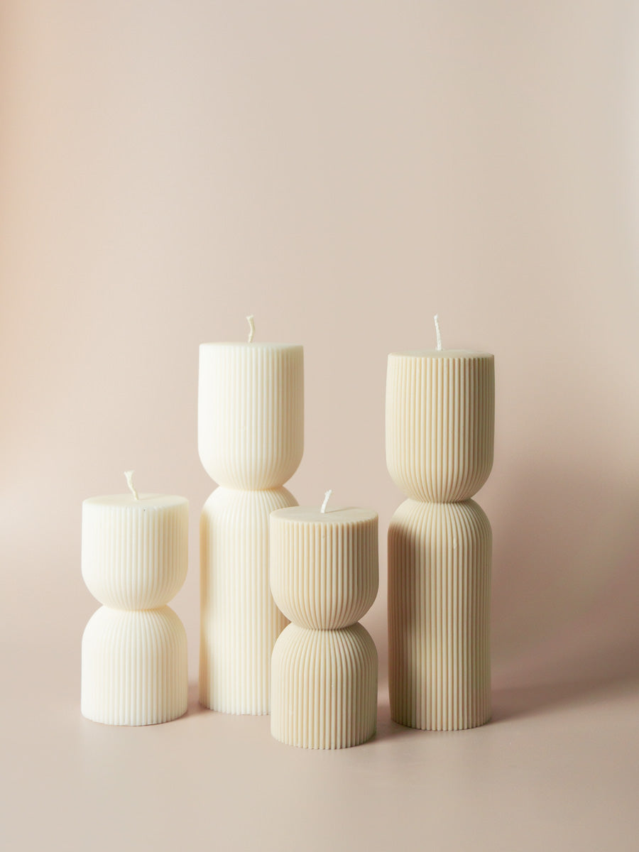 Columnas | Velas Decorativas · Dos colores disponibles