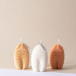 Arcoíris de colores, velas decorativas de cera de soja
