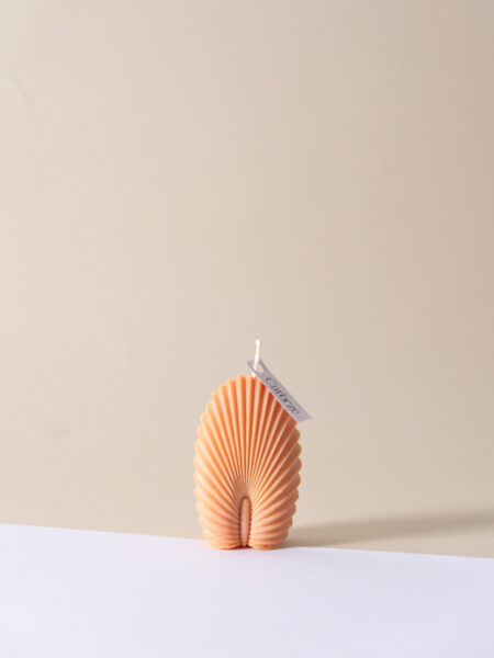 Arcoíris de colores, velas decorativas de cera de soja - blanco