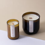 Velas de cera de soja artesanales - Dark amber