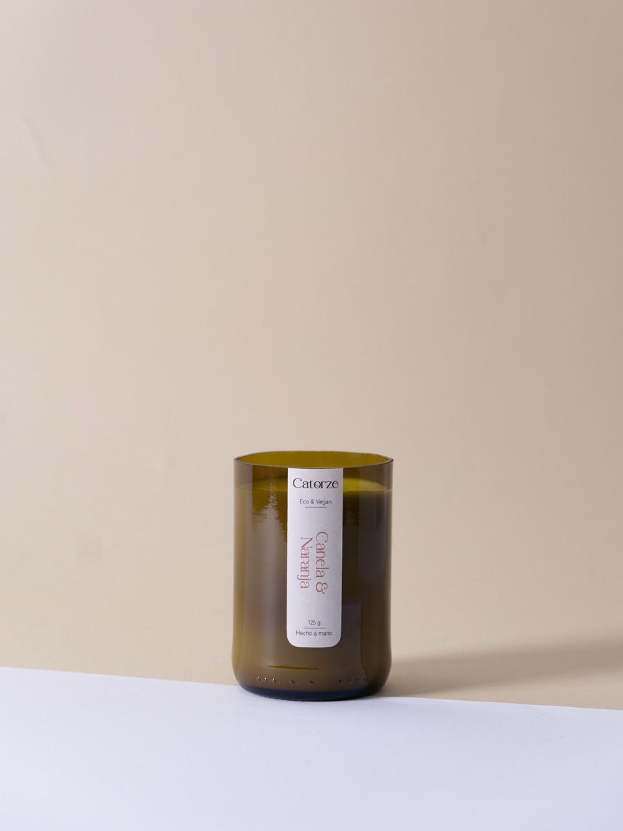 Canela & Naranja · 125 | 260g · Vela Artesanal de Cera de Soja - Imagen 3