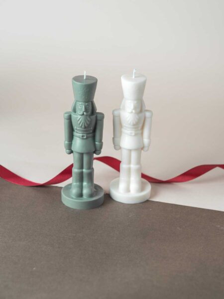 Vela Decorativa Navideña | Cascanueces | Dos colores diferentes