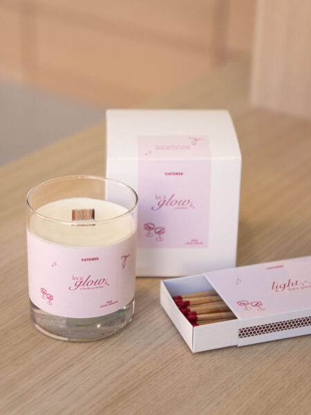 Pack San Valentín | Vela con mensaje oculto + Caja de Cerillas